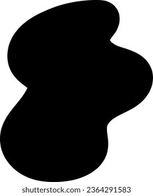 Organic black blob with irregular shape, abstract blotches, abstract, abstract shape, abstract simple liquid, minimalist, random organic shapes vector