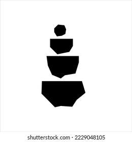 Organic black blobs irregular shape. Abstract shapes vector set, simple forms