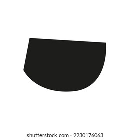 Organic black blobs irregular shape. Abstract fluid shapes vector set, simple water forms