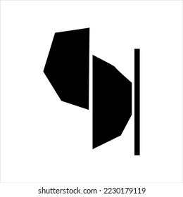 Organic black blobs irregular shape. Abstract shapes vector set, simple forms