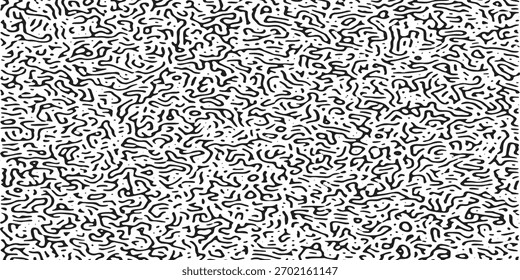 Organic Black and White Pattern Stock Image: Complex, Swirling, Curving shapes for backgrounds, artistic prints, and creative designs