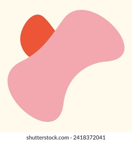 Organic blob, blot. Random blob organic geometric round pattern Random blotch . vector illustration.