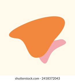 Organic blob, blot. Random blob organic geometric round pattern Random blotch . vector illustration.