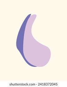 Organic blob, blot. Random blob organic geometric round pattern Random blotch . vector illustration.