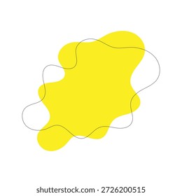 Forma orgánica de la gota, ameba abstracta, sistema irregular del elemento fluido. Simple plano abstracto, figura de la amoeba blob, elemento de Diseño gráfico de forma líquida. Ilustración vectorial .Design eps 10 .