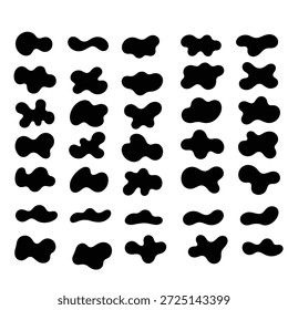Organic Blob Shape Unregelmäßige Form Abstrakte Vektorgrafik