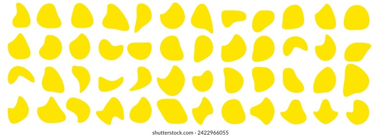 Forma de blob orgánico. elemento vector líquido redondo irregular. arte fluido abstracto.
