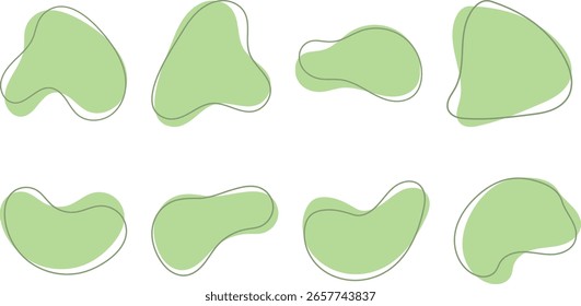 Organic Blob Shape um design suave e fluido com formas irregulares e naturais — ideal para visuais modernos, criativos e com temas orgânicos.