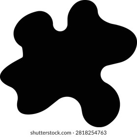 organic blob shapes fluid blobs icon, black liquid drips and ink splashes, vector silhouettes for design elements creative fluid drops flowing paint stains, blobs spills graphic shapes icons.