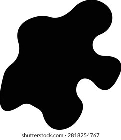 organic blob shapes fluid blobs icon, black liquid drips and ink splashes, vector silhouettes for design elements creative fluid drops flowing paint stains, blobs spills graphic shapes icons.