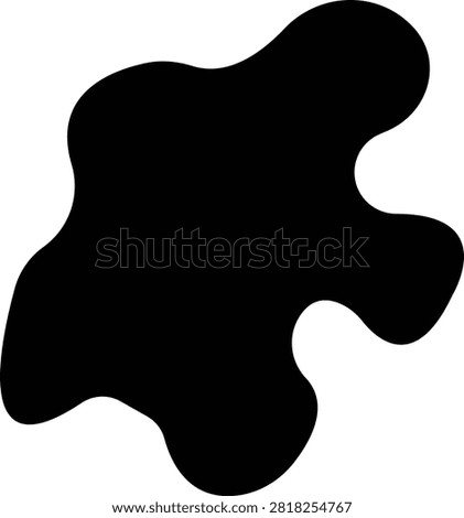 organic blob shapes fluid blobs icon, black liquid drips and ink splashes, vector silhouettes for design elements creative fluid drops flowing paint stains, blobs spills graphic shapes icons.