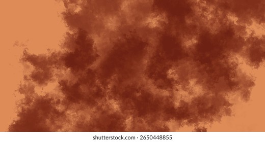 Organic Blotting of Red Mist Against a Background of Sunset Tones

