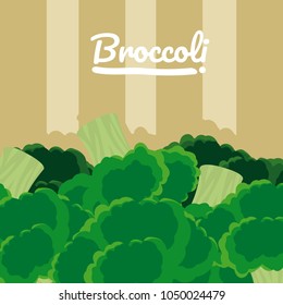 Organic broccoli vegetable