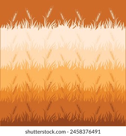 Orgánico Vector de textura de trigo marrón Fondo