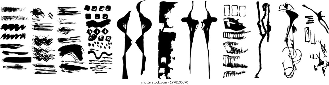 organic brush strokes and stains