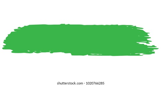Organic Brushes Grunge Paint stripe. Distressed  Vector Brush Stroke. Green Modern Textured banner. Dirty Artistic Design Elements. Creative Design Elements. Perfect For Logo, Banner, Icon.