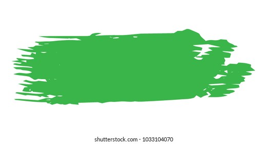 Organic Brushes Grunge Paint stripe. Distressed  Vector Brush Stroke. Green Modern Textured banner. Dirty Artistic Design Elements. Creative Design Elements. Perfect For Logo, Banner, Icon.