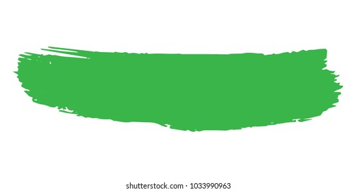 Organic Brushes Grunge Paint stripe. Distressed  Vector Brush Stroke. Green Modern Textured banner. Dirty Artistic Design Elements. Creative Design Elements. Perfect For Logo, Banner, Icon.