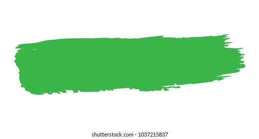 Organic Brushes Grunge Paint stripe. Distressed  Vector Brush Stroke. Green Modern Textured banner. Dirty Artistic Design Elements. Creative Design Elements. Perfect For Logo, Banner, Icon.