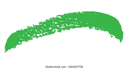 Organic Brushes Grunge Paint stripe. Distressed  Vector Brush Stroke. Green Modern Textured banner. Dirty Artistic Design Elements. Creative Design Elements. Perfect For Logo, Banner, Icon.