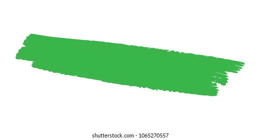 Organic Brushes Grunge Paint stripe. Distressed  Vector Brush Stroke. Green Modern Textured banner. Dirty Artistic Design Elements. Creative Design Elements. Perfect For Logo, Banner, Icon.