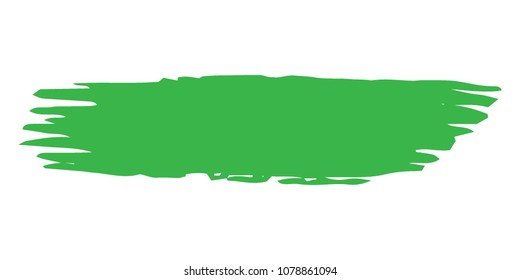 Organic Brushes Grunge Paint stripe. Distressed  Vector Brush Stroke. Green Modern Textured banner. Dirty Artistic Design Elements. Creative Design Elements. Perfect For Logo, Banner, Icon.