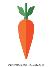 organic carrot illustration over white