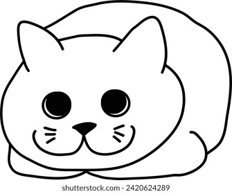 Organic of Cat vector outline