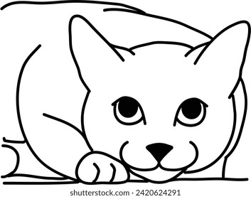 Organisch von Katzen-Vektorgrafik