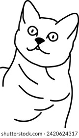 Organisch von Katzen-Vektorgrafik