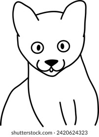 Esquema orgánico del vector del gato