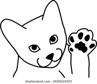 Esquema orgánico del vector del gato
