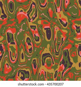Organic cells - color vector seamless pattern