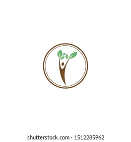 Organic cheering and growth vector art.