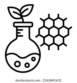 Organic Chemistryt Icon Element For Design