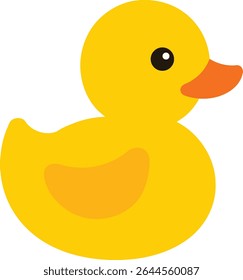 organic children s toy rubber duckie vector art.