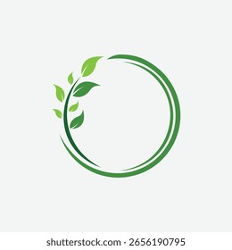 Vector orgánico del diseño del logotipo del círculo