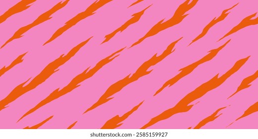 Organic claw scratch texture pattern with summer colors. Design for fabric, textile, covers, gift wrap, wallpaper, and background.