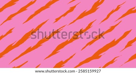 Organic claw scratch texture pattern with summer colors. Design for fabric, textile, covers, gift wrap, wallpaper, and background.