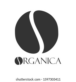 Organic coffee logo. Simple design