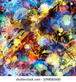 Organic colored seamless texture. Abstract vector background for web page, banners backdrop, fabric, home decor, wrapping