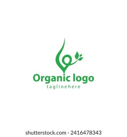 Organic company logo design vector eps free download for your business