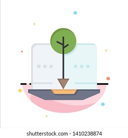 Organic, Content, Organic Content, Digital Abstract Flat Color Icon Template