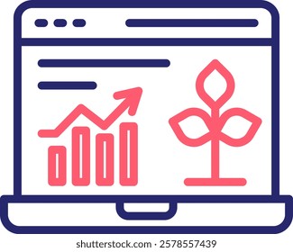 Organic Content Icon Color Vector Illustration