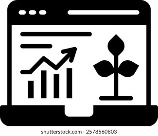 Organic Content Icon Mixed Vector Illustration