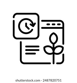 Organic Content Icon Vector Illustration