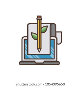 organic content vector icon