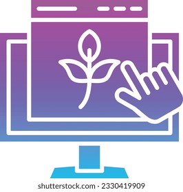 Icono vector de contenido orgánico. Se puede usar para imprimir, móviles y aplicaciones web.