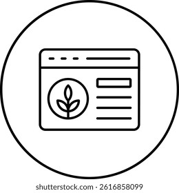 Organic Content vector icon. Can be used for printing, mobile and web applications.