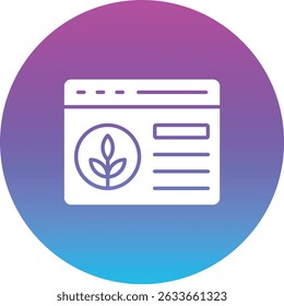 Organic Content vector icon. Can be used for printing, mobile and web applications.